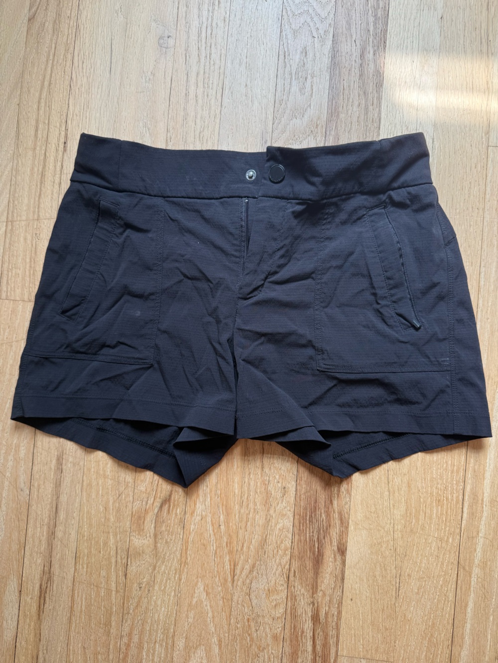 Athleta Black Stretch Utility Bermuda Shorts